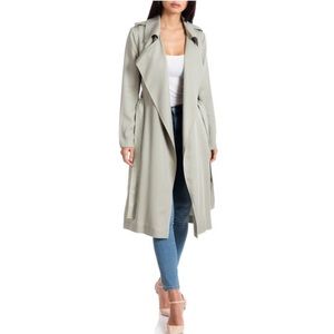 Badgley Mischa Angelina Tencel Trench Size Large